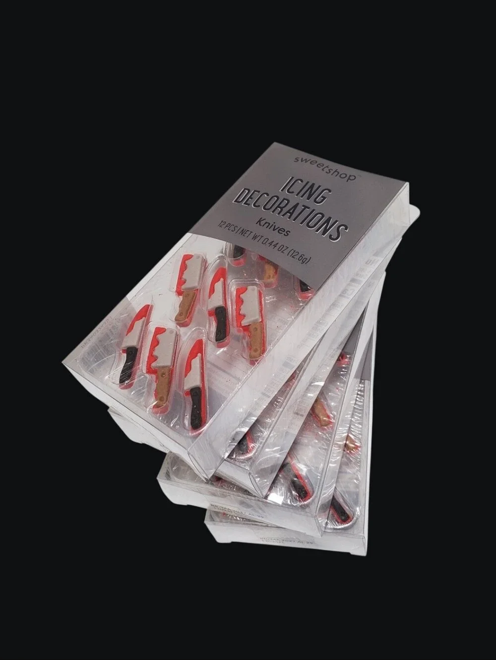 HALLOWEEN 4 Pk. 48 pieces Icing Decorations Bloody Knives